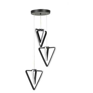 Čierne kovové LED závesné svietidlo ø 20 cm Baris – Squid Lighting