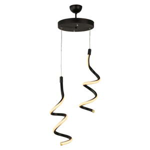 Čierne kovové LED závesné svietidlo ø 25 cm Hilton – Squid Lighting