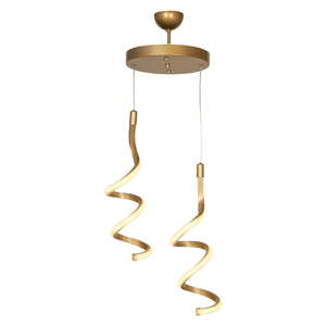 Kovové LED závesné svietidlo v bronzovej farbe ø 25 cm Hilton – Squid Lighting