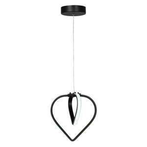 Čierne kovové LED závesné svietidlo ø 22 cm Sevinc – Squid Lighting