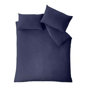 Tmavomodré obliečky na dvojlôžko/predĺžené z mikrovlákna 230x220 cm So Soft Easy Iron – Catherine Lansfield