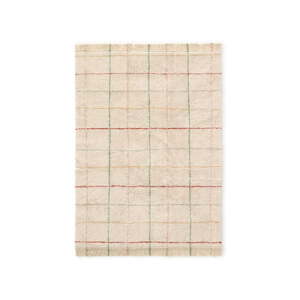 Krémový prateľný ručne tkaný bavlnený koberec 90x130 cm Color Lines – Lorena Canals