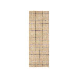 Ručne tkaný vlnený behúň jantárový 80x230 cm Mosaic Amber – Lorena Canals