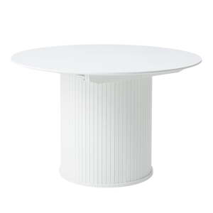Okrúhly rozkladací jedálenský stôl s prídavnou doskou ø 120 cm Nola – Unique Furniture