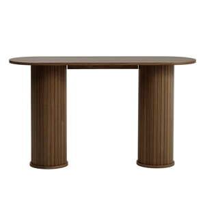 Hnedý konzolový stolík 40x130 cm Nola – Unique Furniture