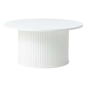 Biely okrúhly konferenčný stolík Nola – Unique Furniture