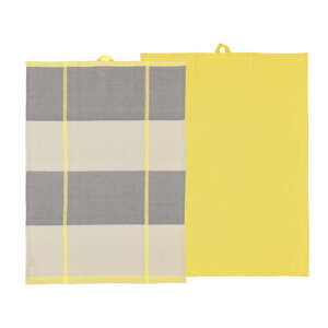 Bavlnené utierky v súprave 2 ks 50x70 cm Blocks – Södahl