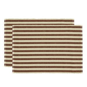 Prestieranie 2 ks s prímesou juty 33x48 cm Statement Stripe – Södahl