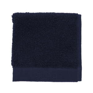 Tmavomodrý froté bavlnený uterák 30x30 cm Comfort – Södahl
