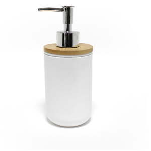 Biely plastový dávkovač mydla 91 ml Smart – douceur d'intérieur