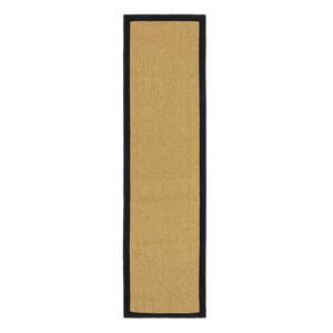 Čierny/svetlohnedý vnútorný a vonkajší koberec 60x230 cm Sisal Look – Flair Rugs