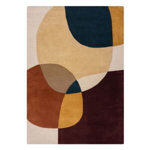 Fialový ručne tkaný vlnený koberec 200x290 cm Glow Purple Multi – Flair Rugs