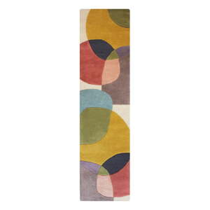 Ručne tkaný vlnený behúň 60x230 cm Glow Multi – Flair Rugs