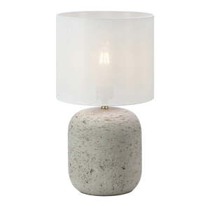 Sivá stolová lampa s textilným tienidlom (výška  44 cm) Montagna – Markslöjd