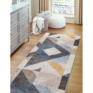 Svetlosivý behúň 80x250 cm Soft Halleby – FD