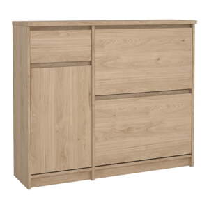 Výklopná skrinka na topánky v dekore duba v prírodnej farbe 109x93x32 cm Naia – Tvilum