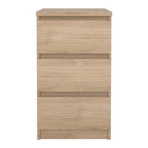 Komoda v dekore duba v prírodnej farbe 40x70x50 cm Naia – Tvilum
