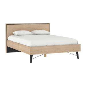 Dvojlôžková posteľ v dekore duba bez roštu 140x200 cm v prírodnej farbe Ry – Tvilum