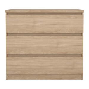 Komoda v dekore duba v prírodnej farbe 77x70x50 cm Naia – Tvilum