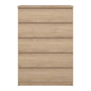 Komoda v dekore duba v prírodnej farbe 77x111x50 cm Naia – Tvilum