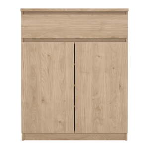 Komoda v dekore duba v prírodnej farbe 80x100x40 cm Naia – Tvilum