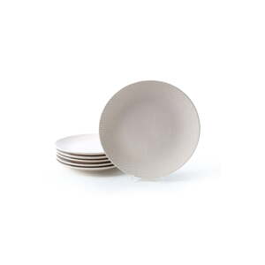 Krémovobiele kameninové taniere v súprave 6 ks ø 27 cm – Hermia