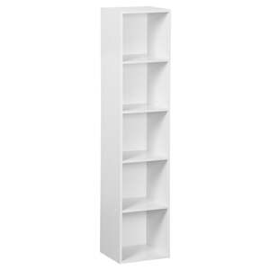 Biela knižnica 30x24x132 cm Cube – Casa Selección