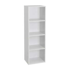 Biela knižnica 30x106x24 cm Cube – Casa Selección