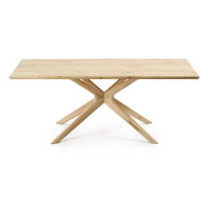Jedálenský stôl s doskou v dubovom dekore 100x200 cm Armande – Kave Home