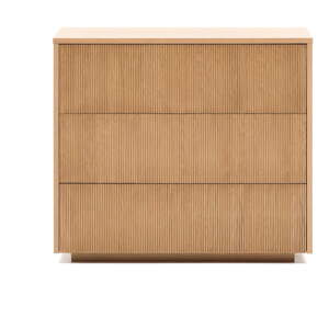 Komoda v dekore duba v prírodnej farbe 90x79x50 cm Helvine – Kave Home