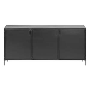 Čierna oceľová komoda 160x72x35 cm Shantay – Kave Home