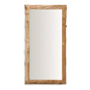 Nástenné zrkadlo s dreveným rámom 105x200 cm Ibro – Kave Home