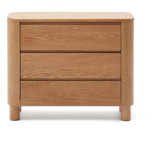 Komoda v dekore jaseňa v prírodnej farbe 120x80x40 cm Salaya – Kave Home