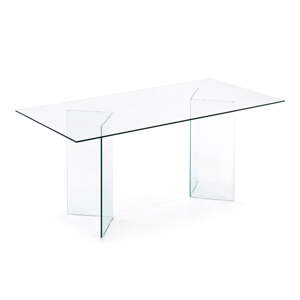 Sklenený jedálenský stôl 90x180 cm Burano – Kave Home