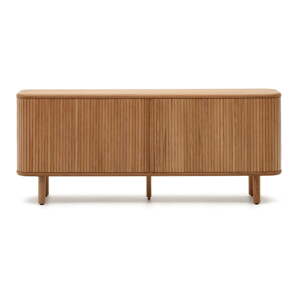 Komoda v dekore jaseňa s posuvnými dverami v prírodnej farbe 180x75,5x40 cm Mailen – Kave Home