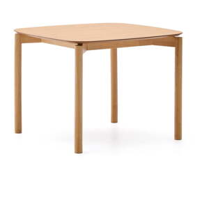 Jedálenský stôl v dekore jaseňa 100x100 cm Indara – Kave Home