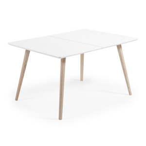 Rozkladací jedálenský stôl s prídavnou doskou 90x140 cm Eunice – Kave Home
