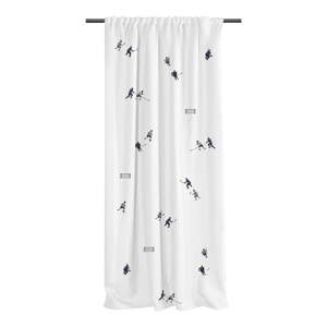 Biely detský záves z bavlneného saténu 110x170 cm Ice Hockey – Butter Kings