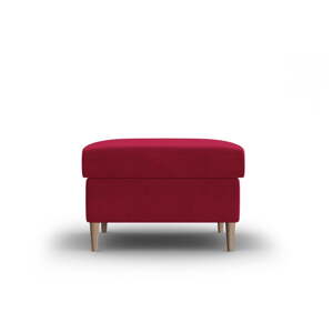 Červená zamatová podnožka Kyoto – Cosmopolitan Design