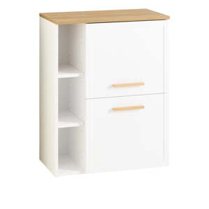 Biela nízka/závesná kúpeľňová skrinka 77x60 cm Quickset 383 – Pelipal