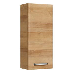 Závesná kúpeľňová skrinka v dekore duba v prírodnej farbe 70x30 cm Quickset 318 – Pelipal