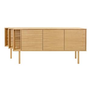 Komoda v dekore duba v prírodnej farbe 189x65x44 cm Shift – Woodman