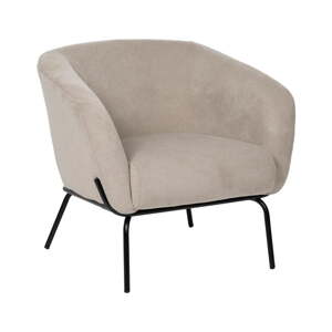 Béžové ženilkové kreslo Classic – Ixia