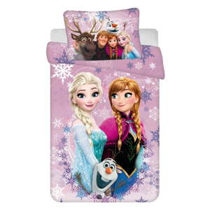 Bavlnená detská obliečka do postieľky 100x135 cm Frozen "Purple" – Jerry Fabrics