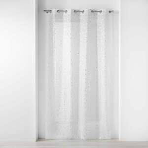 Biela/v striebornej farbe voálová záclona 140x240 cm Floressia – douceur d'intérieur