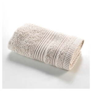 Béžový froté bavlnený uterák 30x50 cm Tendresse – douceur d'intérieur