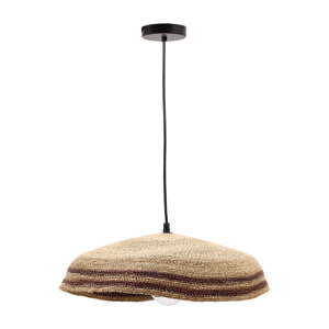 Závesné svietidlo v prírodnej farbe s tienidlom z morskej trávy ø 44 cm Vinyola – Kave Home
