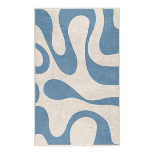 Modrý prateľný koberec 60x100 cm Blue Latte – Mila Home