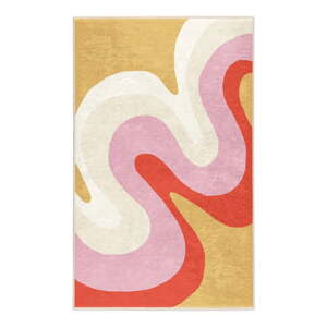 Žltý/ružový prateľný koberec 120x180 cm Raspberry Creamsicle – Mila Home