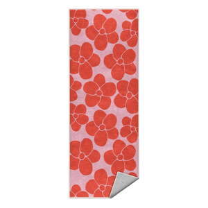 Červený/ružový prateľný behúň 80x200 cm Poppy Fields – Mila Home